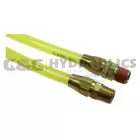 PRE14-25A-TY Coilhose Flexeel Coil, 1/4" x 25', 1/4" NPT Reusable Rigid & Swivel Fittings, Transparent Yellow UPC #029292503945